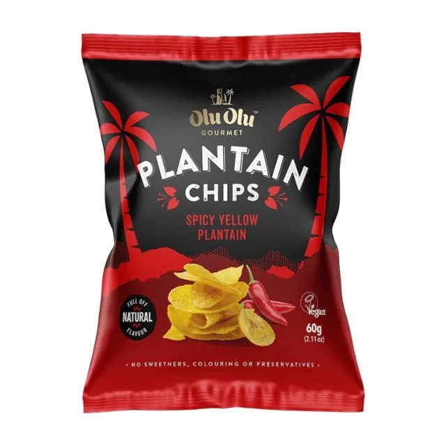 Olu Olu Red Plantain Chips 60g