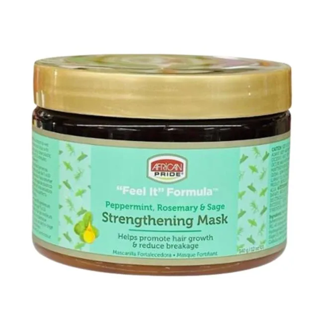 African Pride Peppermint, Rosemary, Sage Strengthening Mask 12oz