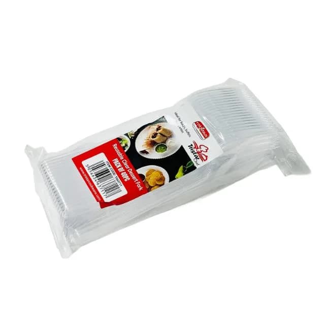 Clear Desert Fork Pack Of 40PCS