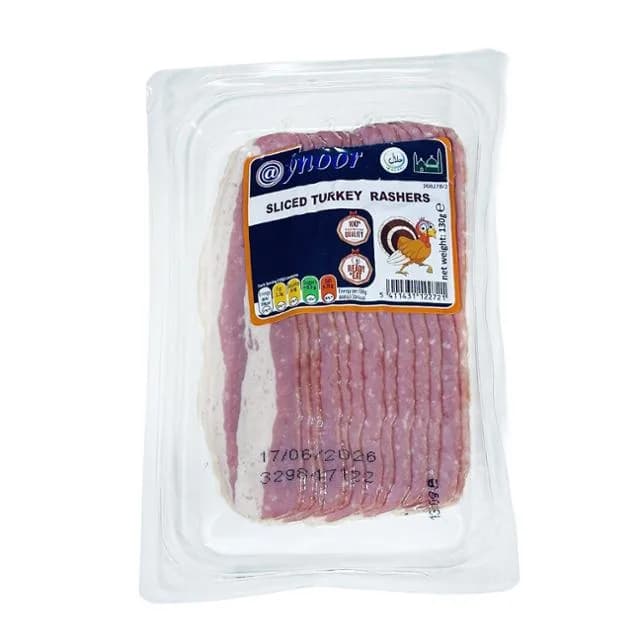 Aynoor Sliced Turkey Rashers Breast 130g