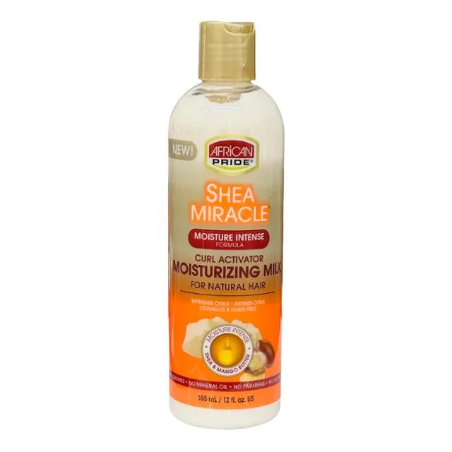 African Pride Shea Mango Butter Silky Curls Moist. 12Oz/355ml