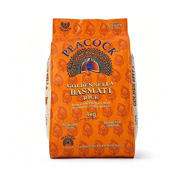 Peacock Golden Sella Rice 4kg