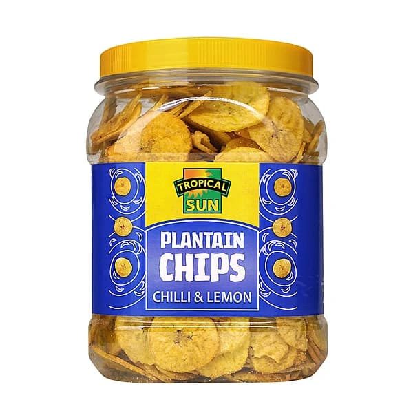 Tropical Sun Chilli And Lemon Plantain Chips 450g