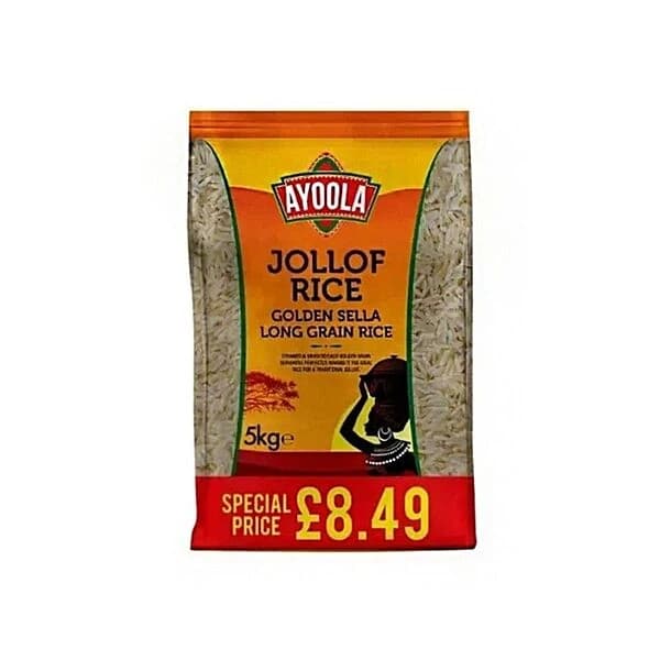 Ayoola Jollof Golden Sella Basmati Rice 5kg