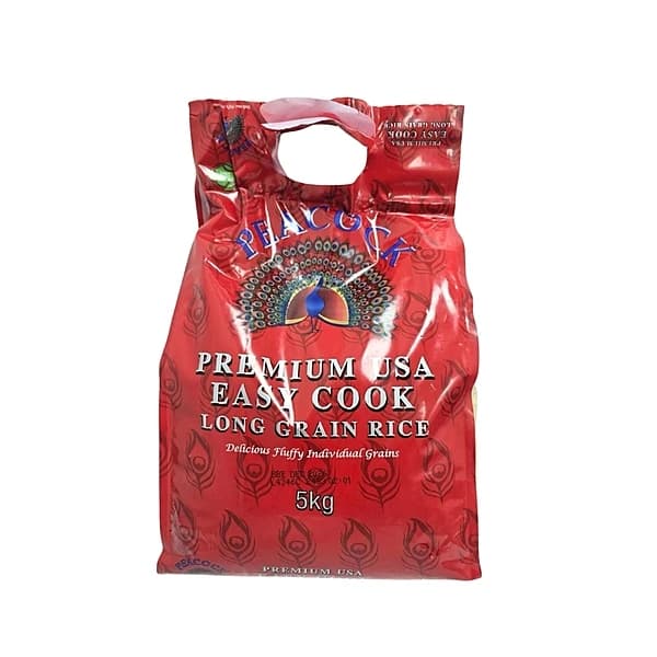 Peacock Easy Cook Rice 5kg