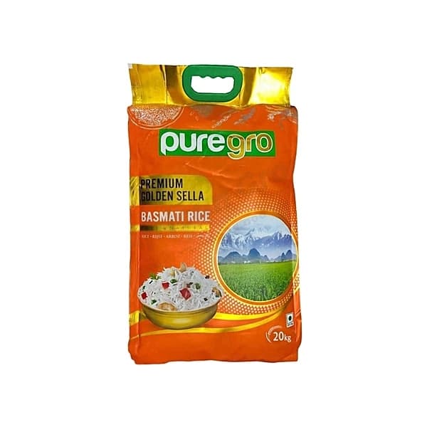 Puregro Golden Sella Basmati Rice 20kg