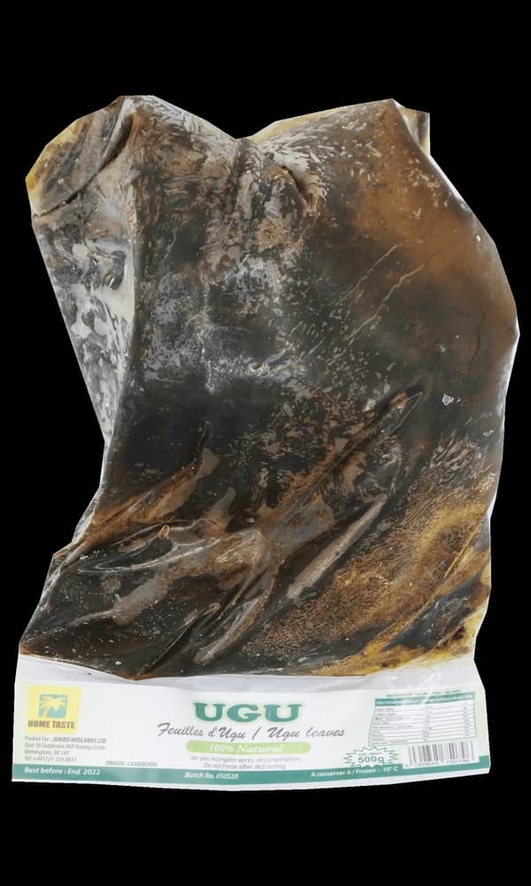 Home Taste Frozen Ugu Leaves 500g