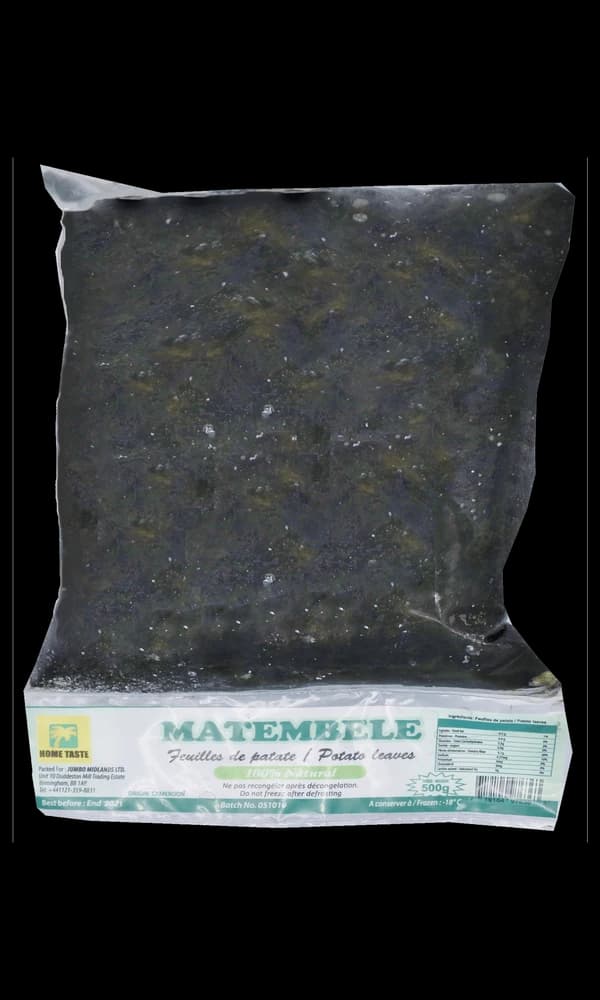 Home Taste Frozen Potato Leaves (Matembele) 500g